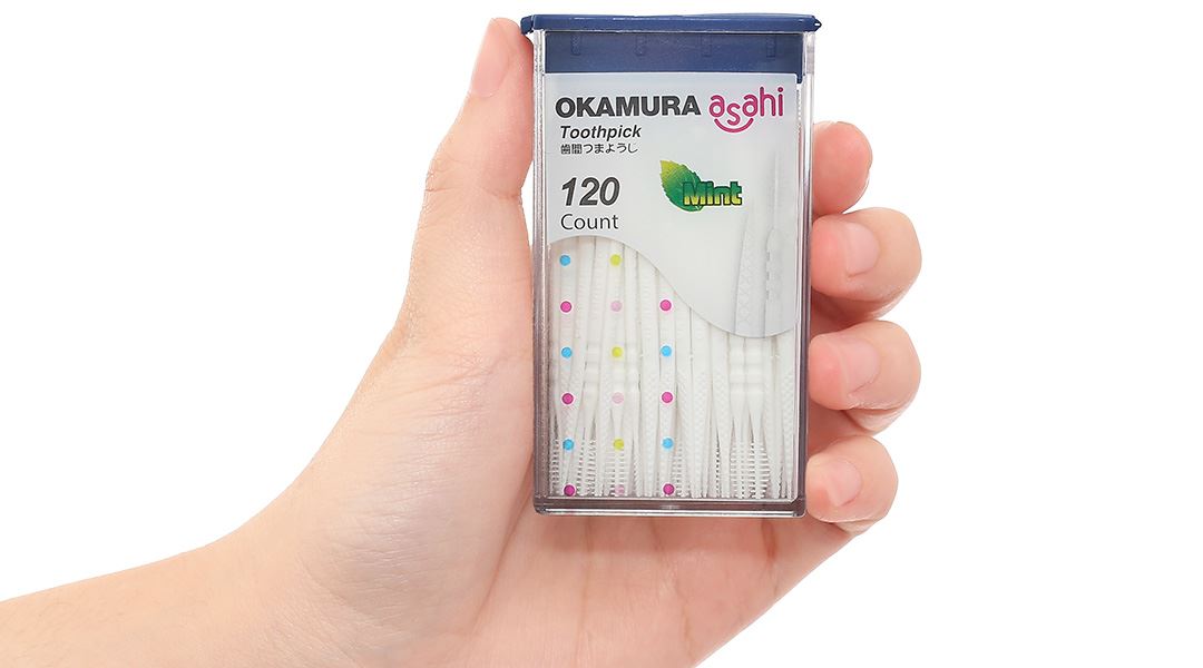 Tăm nhựa Okamura Asahi 1153 hộp 120 cây - 8